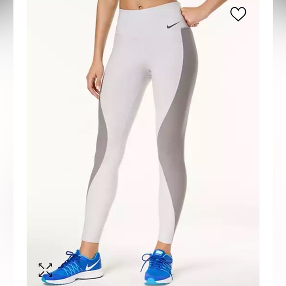 Nike Pants - Nike Dri-Fit Colorblock Power Sculpt Grey High-Waisted Leggings | Size M